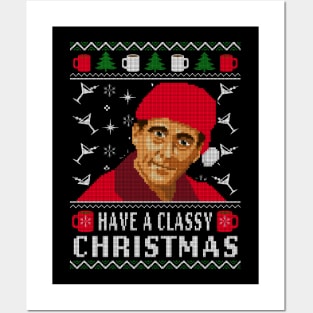 Classy Christmas The Office Posters and Art